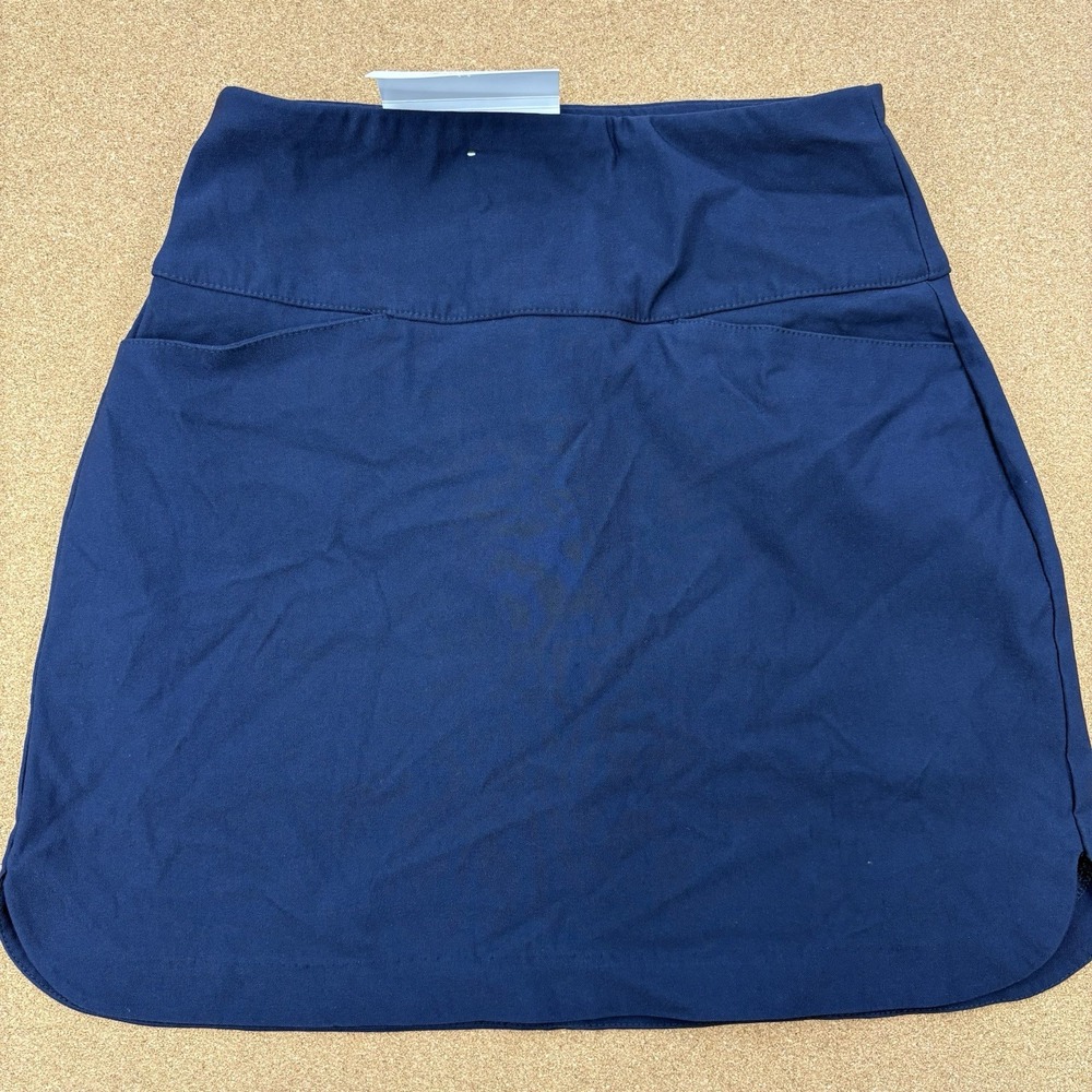 Lady Hagen Womens XS‎ Pull On Skort Tummy Control Navy Blue Golf Tennis Skirt